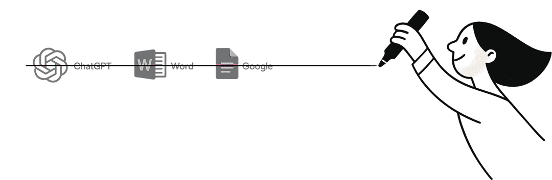 Ilustração de produtividade Clazzy riscando